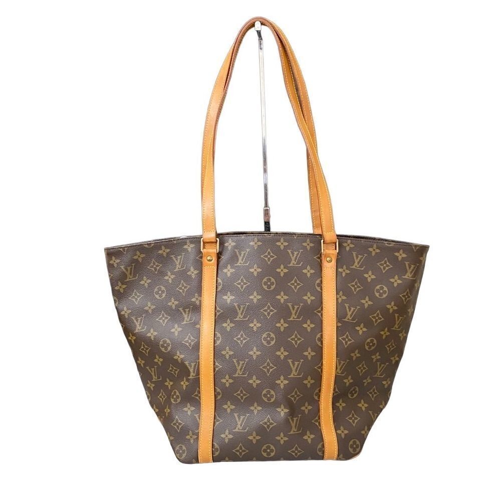 LOUIS VUITTON Monogram Sac Shopping Leather Tote Bag 💼 LVJ26 - Picture 5 of 16